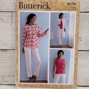 ⭐️5 for $28⭐️ NEW Butterick B6740 Sewing Patterns PLUS SIZE UNCUT